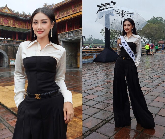 Visual rạng rỡ của Hoa hậu Phương Linh.