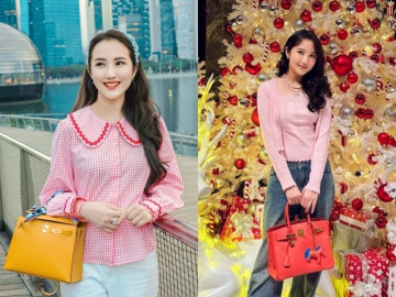 Vợ Phan Thành xách túi 600 triệu đồng đi du lịch