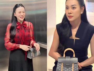 Chiếc túi hơn trăm triệu đồng được Phương Oanh tích cực lăng xê