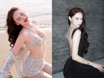 Á hậu Việt xưa ở trọ 15m2 lấy đại gia được đeo vàng kín cổ, toàn mặc như không khoe lưng trần đẹp mướt mắt