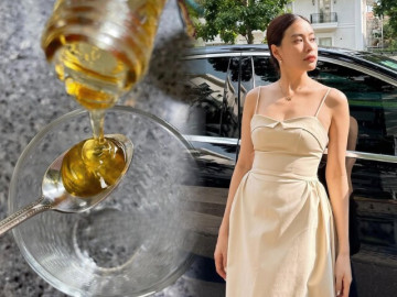 Hoàng Thùy Linh U40 vẫn đẹp mơn mởn nhờ hai loại nước thần 1 vàng - 1 xanh