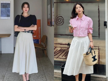 Mặc chân váy xuyên tuần, tôi nhận ra 4 dáng hack chân thần kỳ, chị em công sở nào cũng nên có