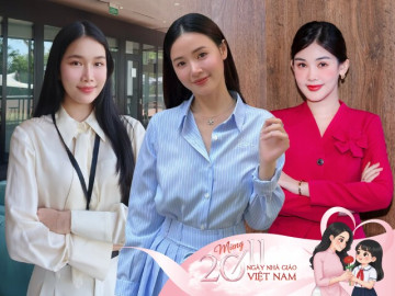 Đọ nhan sắc của 3 mỹ nhân Việt trên giảng đường: Midu nhìn như nữ sinh, diện mạo Hoa hậu Ngân Anh gây ngỡ ngàng