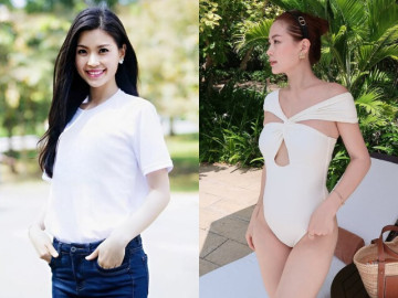 Đẹp - Á hậu Việt Nam có gương mặt đẹp nhất từ chối thi Miss Universe, được chồng rước bằng siêu xe 10 tỷ giờ ra sao?