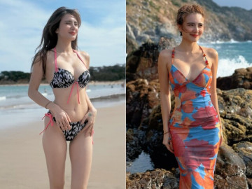 Em chồng kín tiếng của Thủy Tiên đích thị là "nữ thần bikini", U40 chuộng ăn diện bốc lửa khoe "tuyết lê" căng tràn