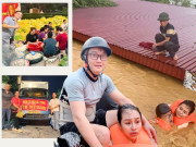 Tin tức - Khoảnh khắc ấm lòng, triệu trái tim hướng về vùng lũ: Tình nguyện viên, chiến sĩ dầm mình trong nước, xuyên đêm cứu trợ
