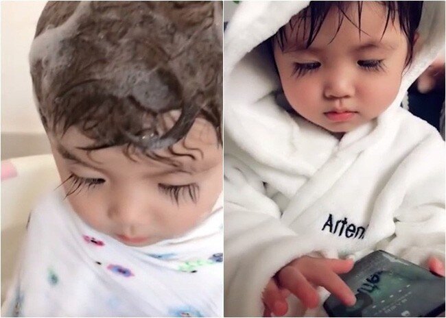 Bé gái 2 tuổi khiến cõi mạng kinh ngạc với hàng lông mi dài 3cm, lộ rõ mặt mới thấy đẹp như tiên tử - 2