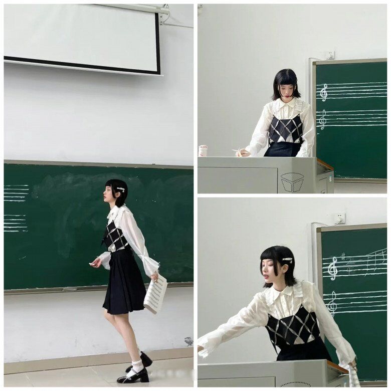Cô giáo cấp 3 “gây sốt” MXH với 1001 trang phục đi dạy mỗi ngày, xinh như Hoa hậu - 4