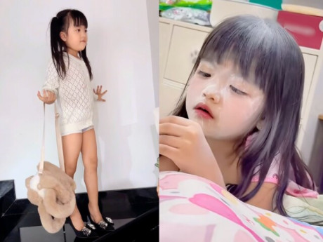 Con gái Mạc Văn Khoa gây ngỡ ngàng với diện mạo tuổi lên 5, chân dài ngoằng, điệu đà giống mẹ