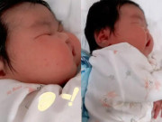Yêu con - Bé sơ sinh chào đời như “người khổng lồ”, nặng 11kg, hai má phúng phính bánh bao khiến cả bệnh viện xôn xao