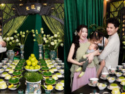 Yêu con - Nữ diễn viên sinh con thứ 2 với đồng nghiệp, làm mâm cúng đầy tháng cho quý tử tuyệt đẹp, hơn nhiều sao Việt