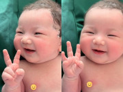 Yêu con - Vừa chào đời bé sơ sinh đã gây náo loạn phòng đẻ vì quá đẹp, bác sĩ phải thốt lên: “Trời ơi, đáng yêu quá”