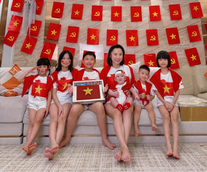 Chị Thuỷ 9 năm sinh 6 em bé.