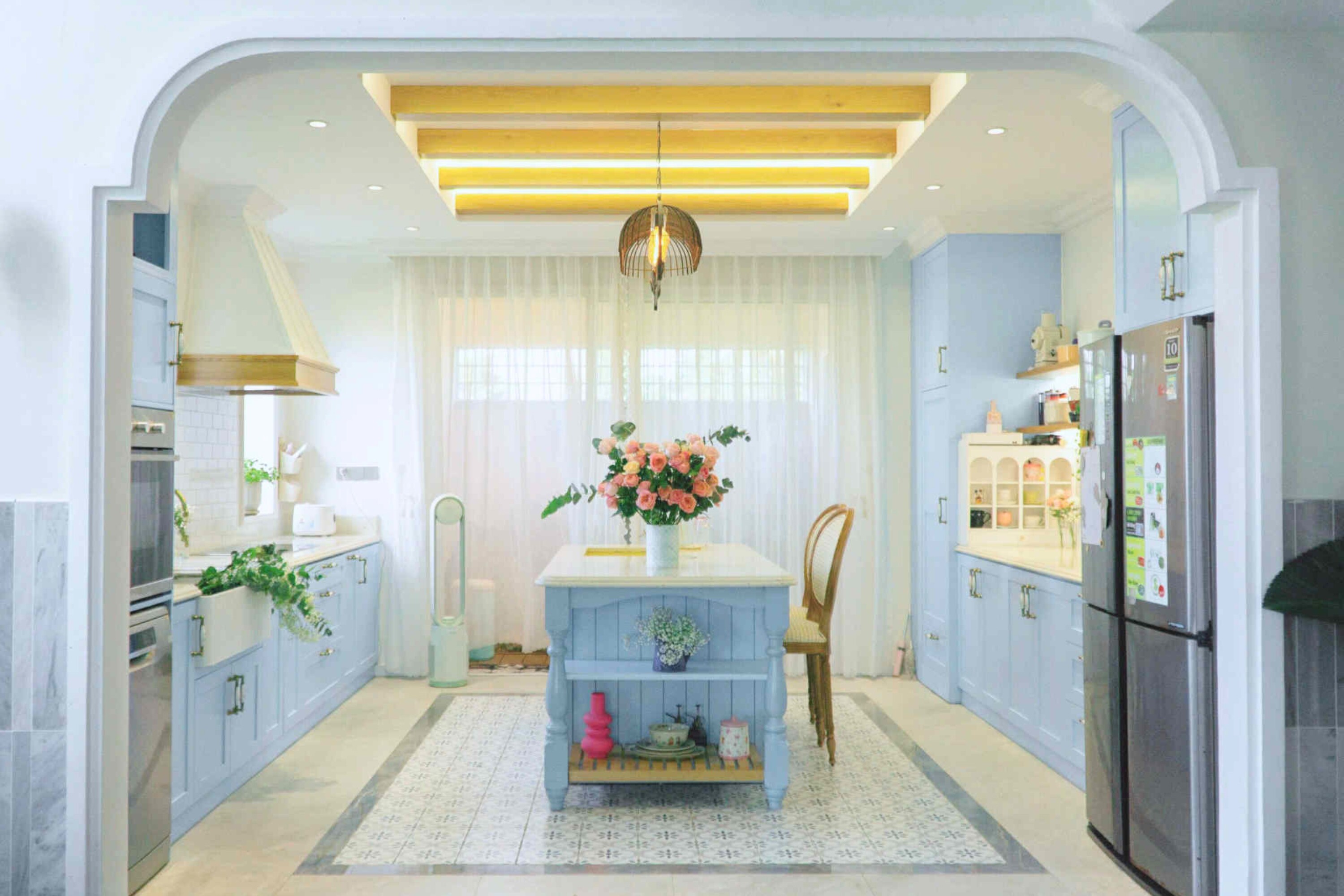 Cặp vợ chồng 8X Đà Nẵng chi 7 tỷ đồng xây biệt thự phủ màu xanh bầu trời, phong cách thơ mộng ai nhìn cũng mê - 11