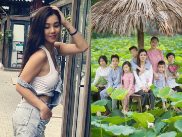Nữ người mẫu mang họ Lò độc lạ nhất Việt Nam, đơn thân nuôi 7 đứa con, đặt tên các bé rất nổi bật