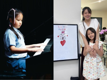 Học quốc tế 700 triệu, con gái Phan Như Thảo giỏi chơi piano, vẽ đẹp, ngoại ngữ tốt, học sinh nổi bật ở trường