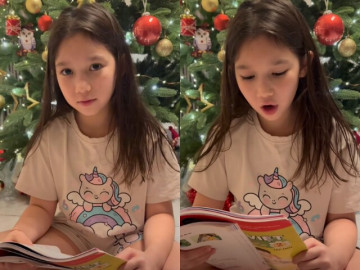 Con gái lai 2 dòng máu của Hà Anh học trường Quốc tế nói tiếng Anh vanh vách, về nhà chăm chỉ học thêm tiếng Việt