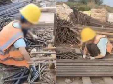 Bé trai lớp 4 lười học, bố bắt đi làm bốc vác ở công trường và cái kết