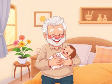 Trong 10 giây, chỉ người khéo léo mới nhận ra lỗi sai của ông nội khi chăm cháu sơ sinh ở bức hình