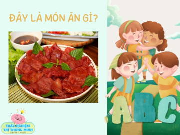 Nhìn hình đoán đặc sản Việt Nam, trong 1 phút bé làm đúng được bao nhiêu câu?