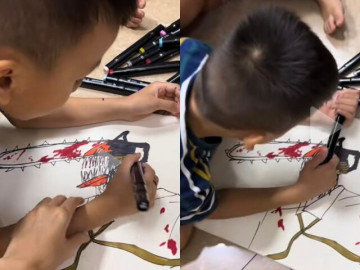 Yêu con - Mẹ Việt “cầu cứu” khi nhìn thấy bức tranh rùng rợn con 7 tuổi vẽ, cộng đồng mạng lên tiếng cảnh báo