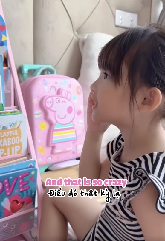 Xuất thân tiểu thư tập đoàn lớn, con gái Đông Nhi 5 tuổi nói tiếng Anh vanh vách, vẽ đẹp, hát hay, diễn xuất giỏi - 2