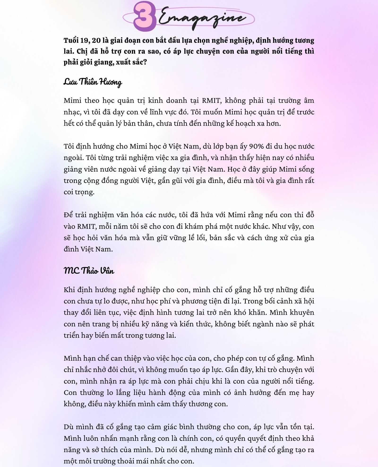 9 MẸ 10 Ý: Lưu Thiên Hương, MC Thảo Vân, Đào Hoàng Yến tiết lộ loạt chuyện khóc dở mếu dở “Khi con 19” - 14