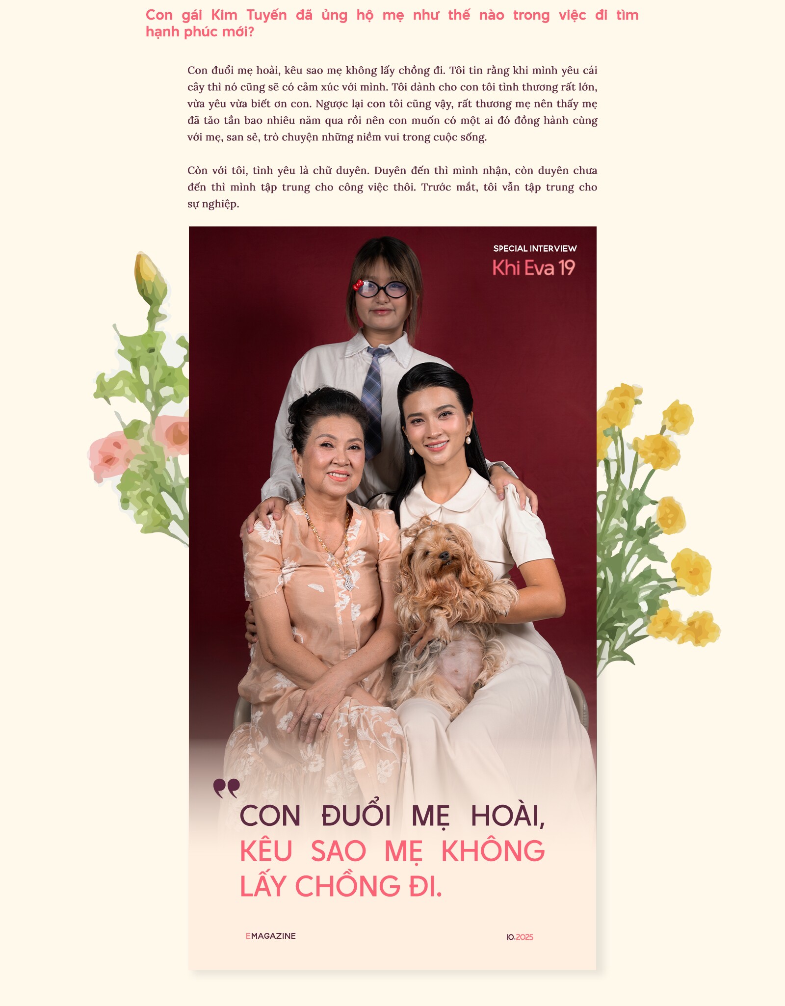 NSƯT Kim Tuyến kết hôn năm 19 tuổi rồi làm mẹ đơn thân, nay con gái nói: amp;#34;Sao mẹ không lấy chồng điamp;#34; - 25