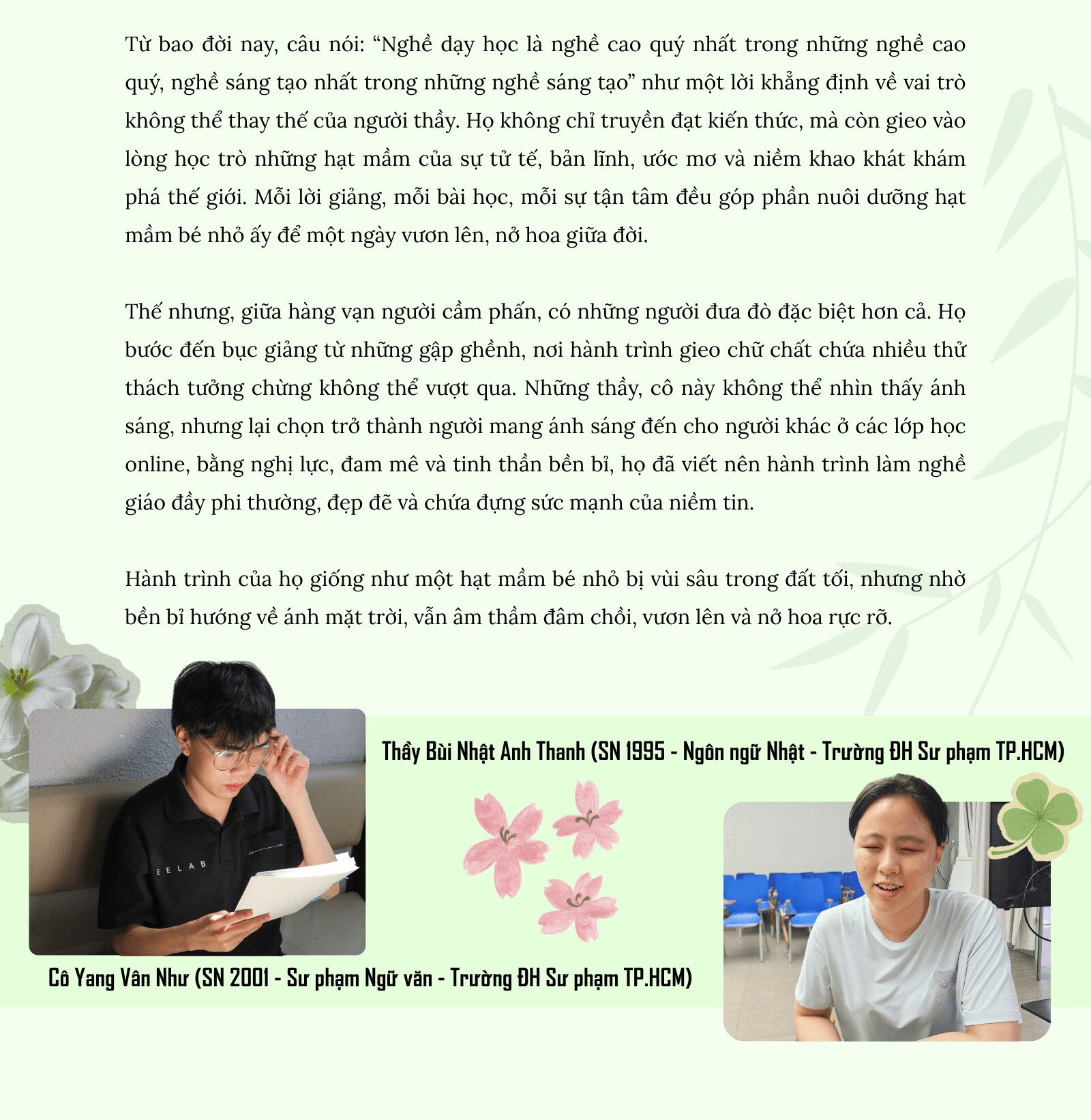 Sự sống đâm chồi từ những tổn thương, khi “người soi đường” kiên định vượt khó, gieo mầm xanh tri thức cho đời - 3