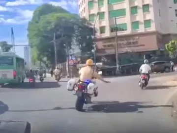 CSGT kịp thời mở đường đưa người tai nạn lao động gãy tay, chân đi cấp cứu