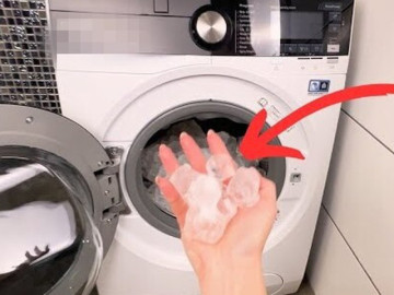 Lợi ích bất ngờ khi cho viên đá lạnh vào máy giặt bạn nên biết