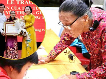 ‘Cô Ba’ U80 dạy học miễn phí cho trẻ em nghèo nhận bằng khen của Thủ tướng