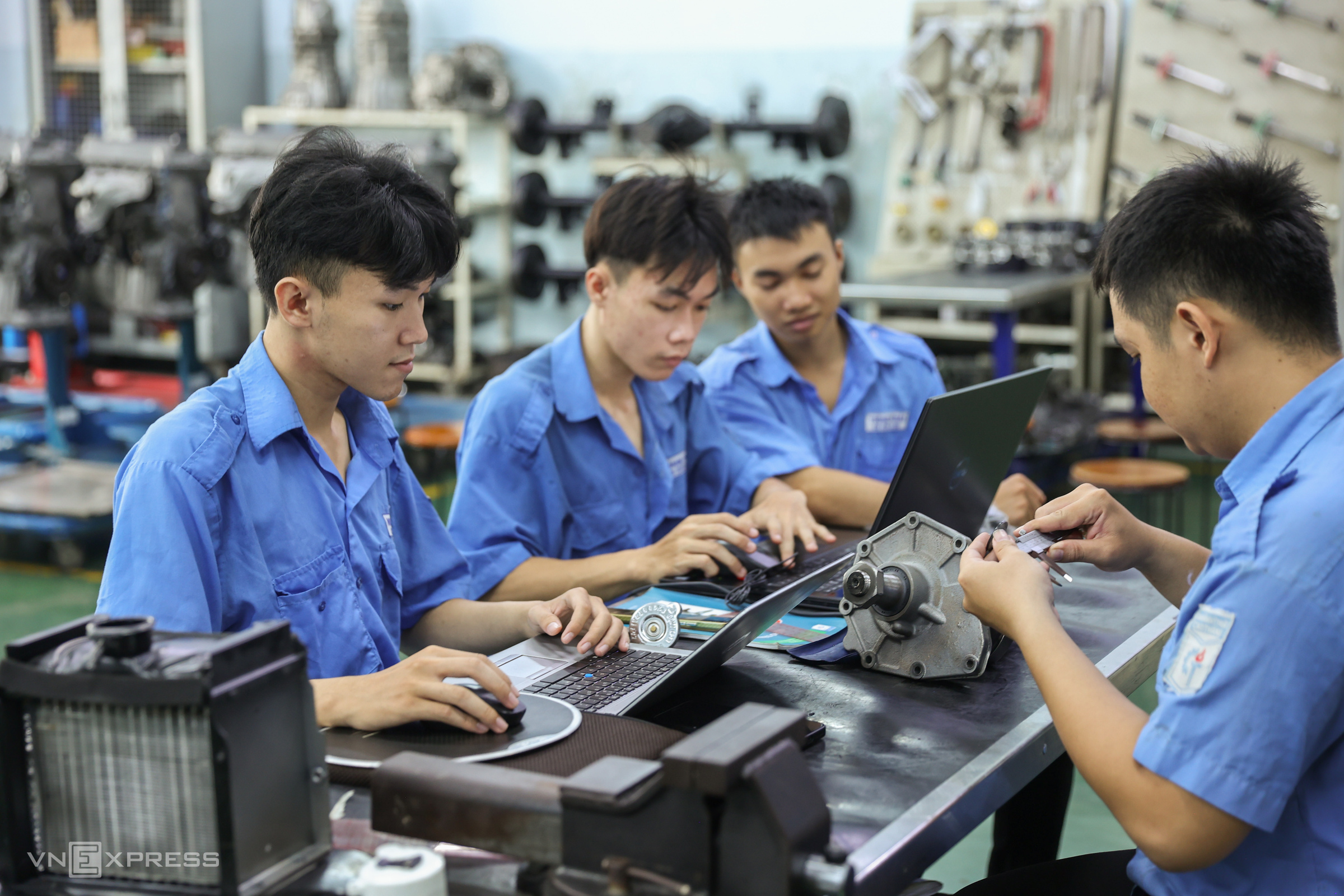 Sinh viên trường cao đẳng Kỹ thuật Cao Thắng, tháng 6/2026. Ảnh: Quỳnh Trần