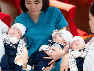 Ca tam thai hy hữu, ba anh em chào đời cách nhau 36 giờ