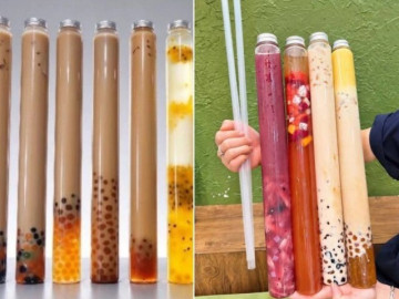 Bếp Eva - Trà sữa ống điếu gây sốt, người thích thú trải nghiệm, người kêu hút hụt cả hơi, cách làm lại dễ bất ngờ