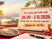 Eva tám - Xem ngày giờ tuần mới 26/10 - 1/11/2026 để thực hiện các công việc trọng đại thuận lợi, tài lộc