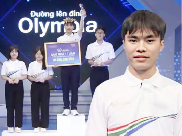 Nam sinh THPT chuyên Lê Khiết - Quảng Ngãi giành vòng nguyệt quế Tuần Olympia 26