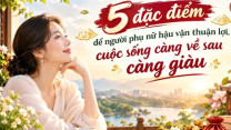 5 đặc điểm để người phụ nữ hậu vận thuận lợi, cuộc sống càng về sau càng giàu