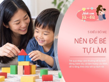 Dạy con tự lập từ những việc nhỏ: 5 điều bố mẹ không nên làm thay con