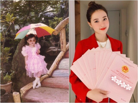 "Công chúa" váy hồng này lớn lên thành mỹ nhân nhiều sổ đỏ trong showbiz Việt, được bố mẹ nuôi dạy khắt khe