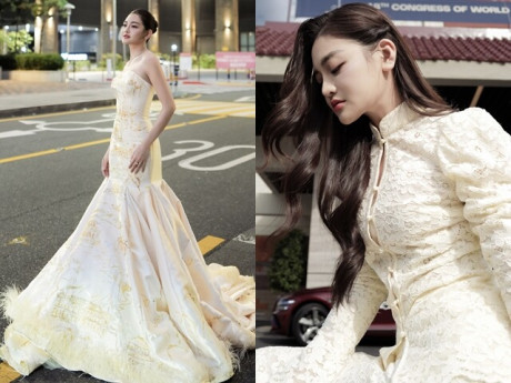 Mỹ nhân VTV đẹp như công chúa tại LHP Busan, từng nổi tiếng từ năm 14 tuổi giờ ra sao?