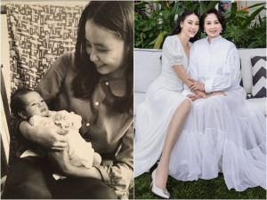 Mẹ ruột "Hoa hậu nhà trăm tỷ" hơn 70 tuổi vẫn trẻ đẹp: Là con gái cựu Thứ trưởng, từng ăn cơm chan nước lã