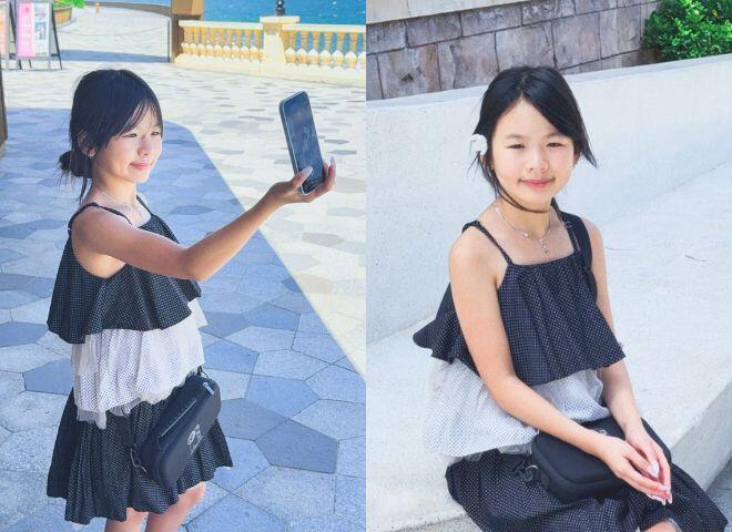 Con gái Bảo Anh có sống mũi cao, được nhiều người khen xinh giống mẹ.