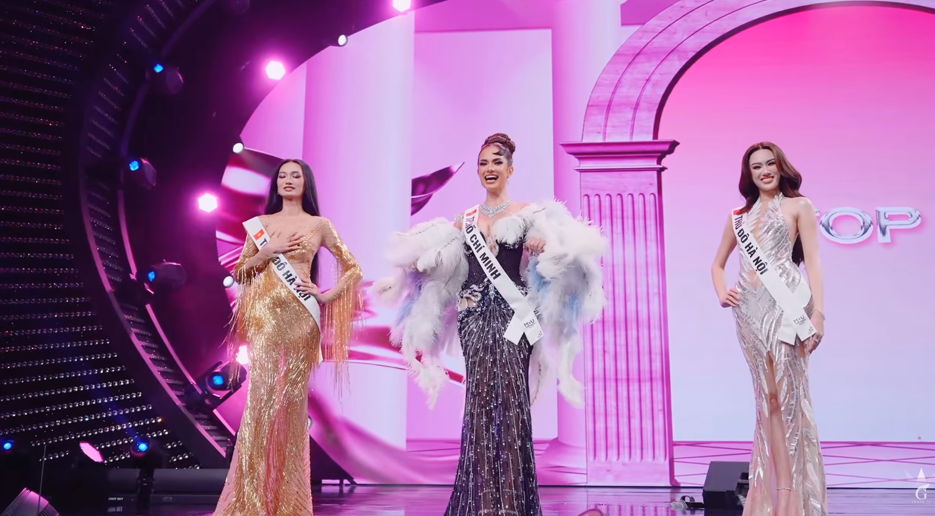 Top 3 chính thức của Miss Universe Vietnam 2026.