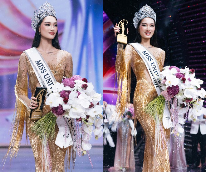 Nguyễn Quỳnh Anh trở thành Tân Hoa hậu Miss Universe Vietnam.