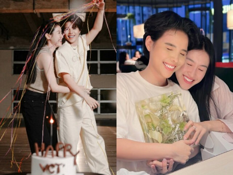 Bí Đỏ ngọt ngào mừng sinh nhật của Vũ Cát Tường, ngày càng đẹp đôi sau gần 2 năm về chung một nhà