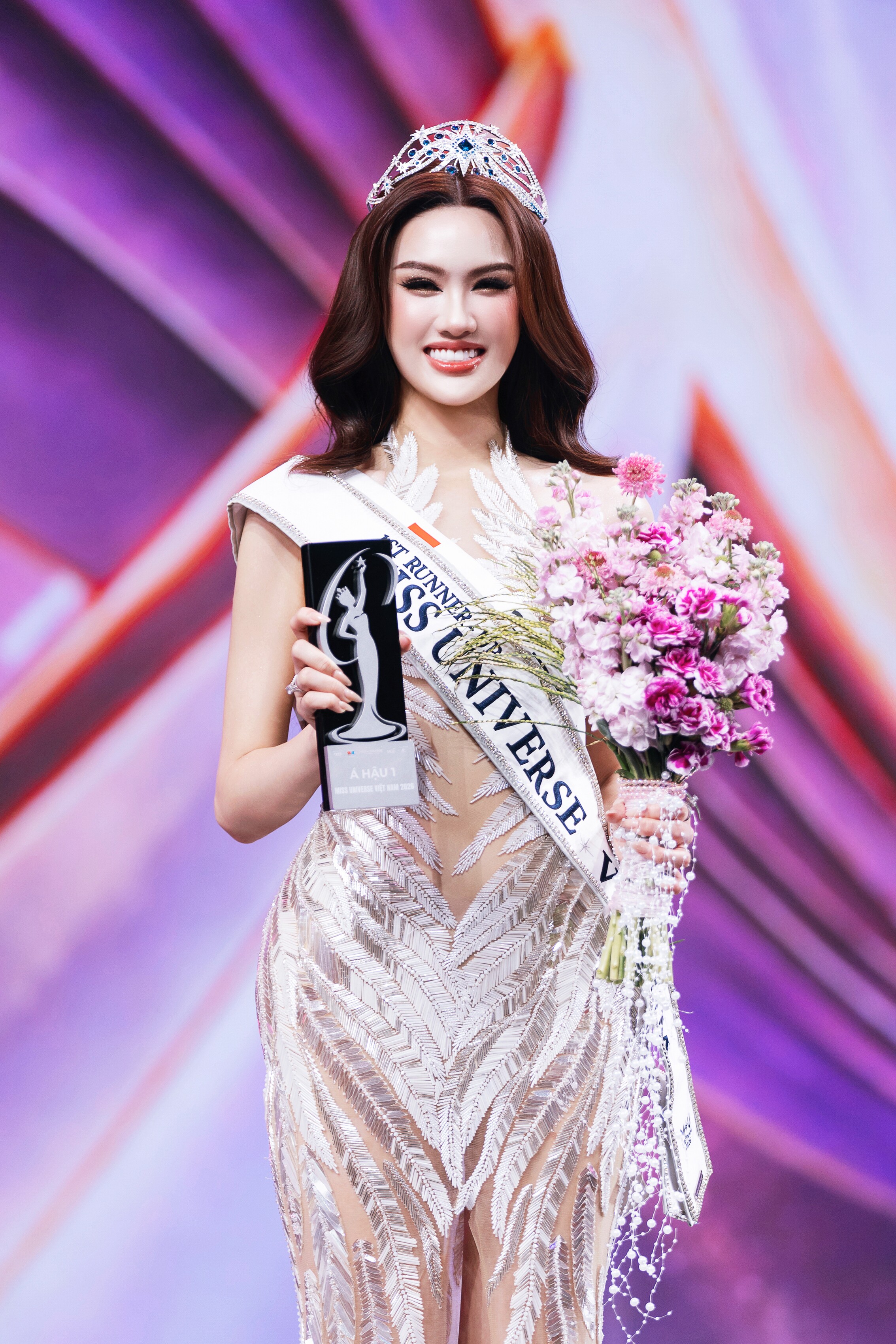 Á hậu 1 Miss Universe Vietnam 2026 thuộc về Trịnh Mỹ Anh.