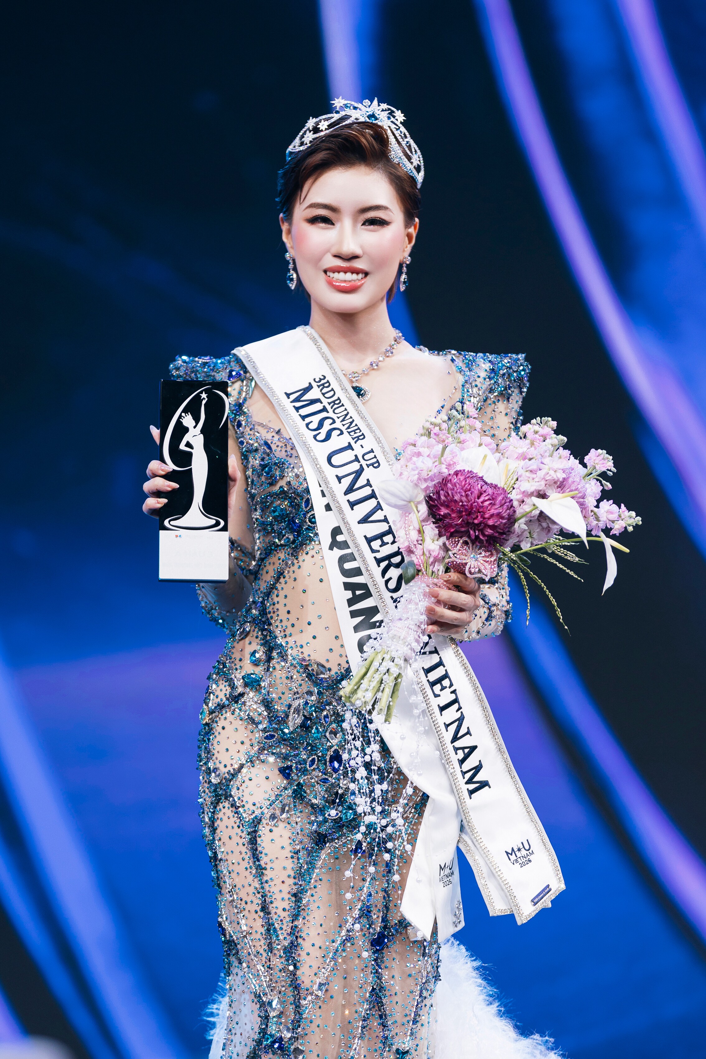 Pháo là Á hậu 3 Miss Universe Vietnam 2026.