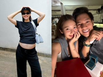 Giải trí - Khả Ngân công khai bụng bầu vượt mặt, sắp đón em bé sau khi nhận lời cầu hôn của Nhan Phúc Vinh