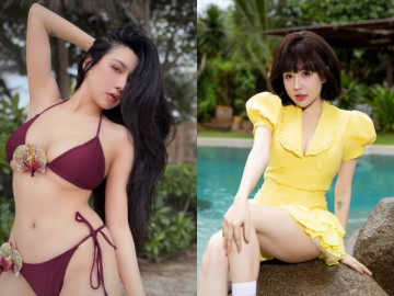 Đẹp - Bà trùm nông sản diện bikini khoe dáng nóng bỏng, làn da trắng bóc cực phẩm